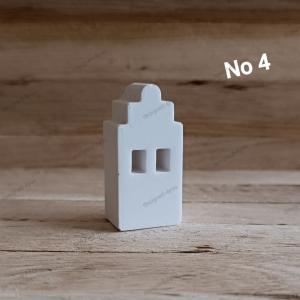 Deko 1 Petit Häuschen Scandi Style No 4 weiß